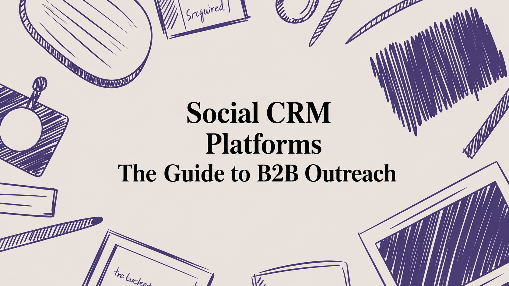 Social CRM Platforms The Guide to B2B Outreach Image