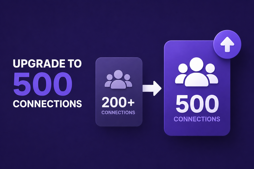 Upgrade from 200 connections to 500 connections