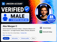 LinkedIn Account Verified (Male - 2 Months Sales Nav)