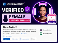 LinkedIn Account Verified (Female - 1 Month Sales Nav)