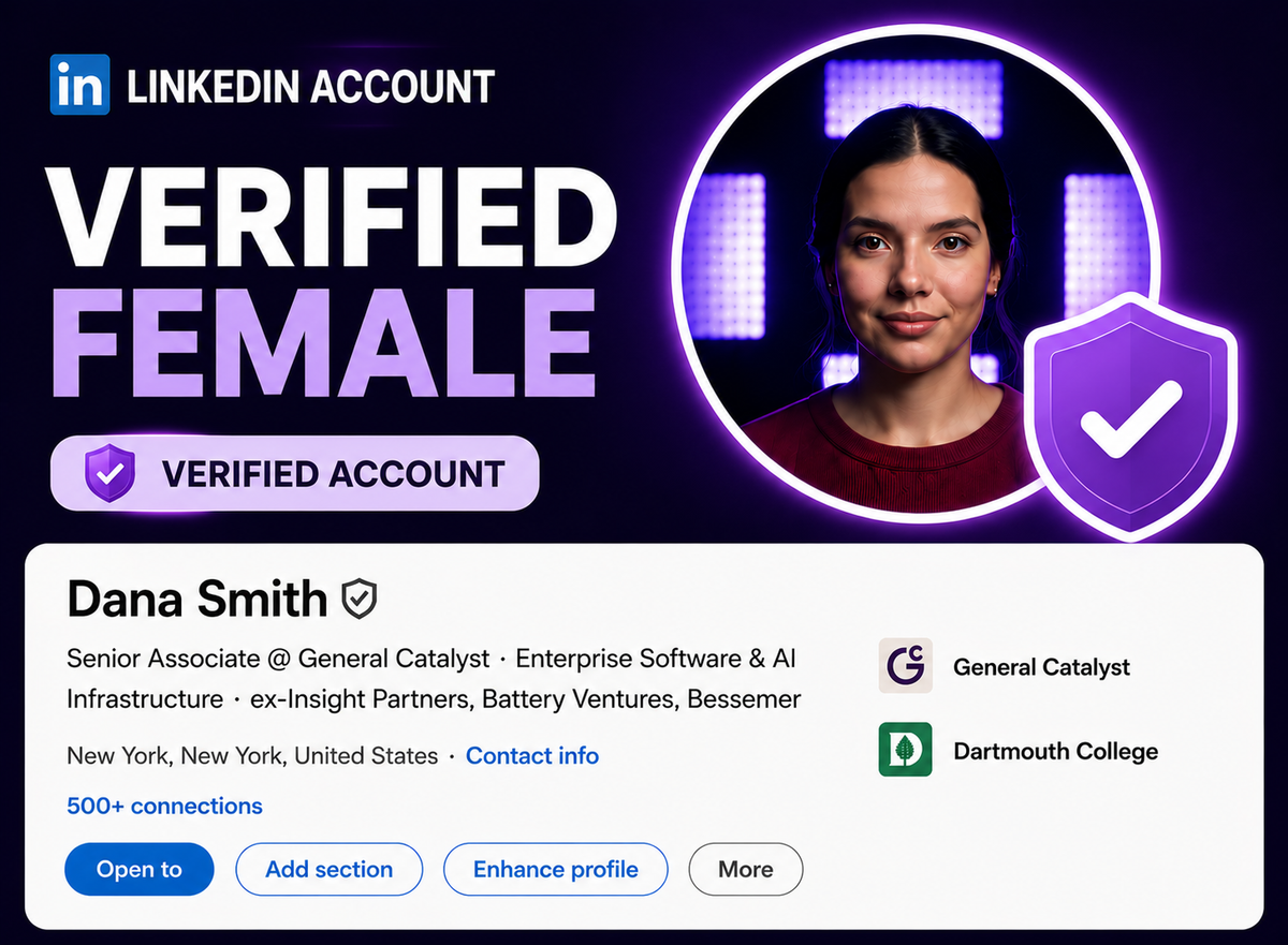LinkedIn Account Verified (Female)